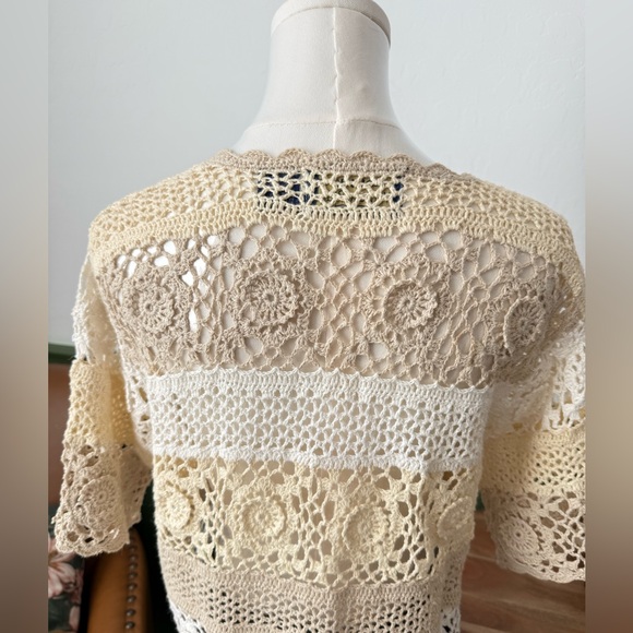 Vintage Willow Ridge Crochet cardigan EVC size Medium - Picture 7 of 8